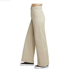 Beige Dickies Worker Wide Leg Skater 